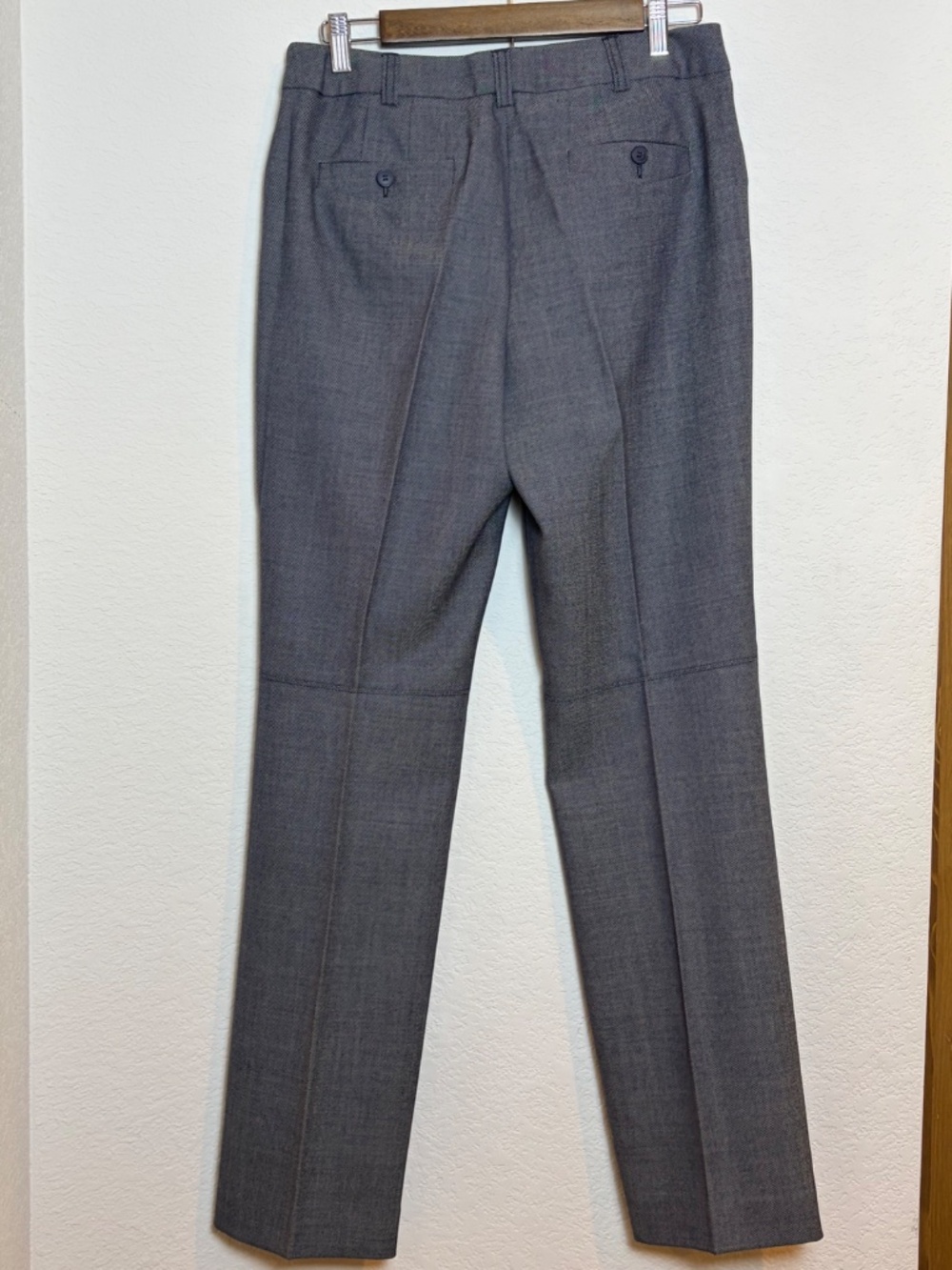 Pendleton Women’s Virgin Wool Gray Navy Twill Tailored Trousers Pants Size 6 - Picture 4 of 12